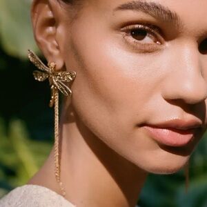 🔥🔥zara maxi Dragonfly Earrings